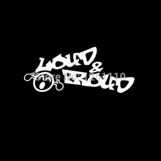 20.3*8.5 cm Automobile Motorcycle Vinyl Decal Car Stickers Glass Window Stickers Waterproof Stickers Jdm Loud and Proud