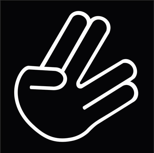 New Brand Spocker Funny Hand Gesture Jdm Car Body Window Bumper Vinyl Decal Sticker