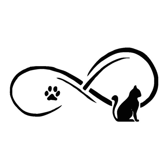 Fashion 18 cmx9 cm Home Decorations Vinyl Decal Car Stickers Window Sticker Waterproof Sticker JDM Resting Cat Paws