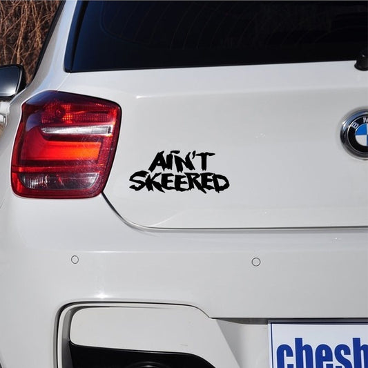 Fashion 18 cm x 6 cm Home Decorations Vinyl Decal Car Stickers Window Sticker Waterproof Sticker JDM Ain't Skeered