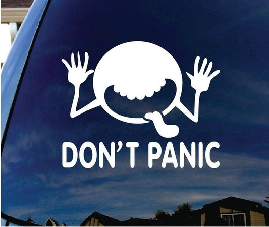 New Hot Don't Panic Car Window Vinyl Decal Sticker