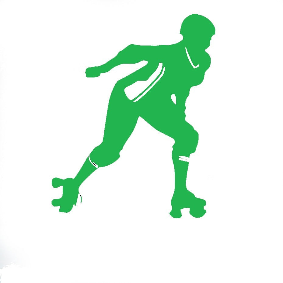 New Hot 12 cm x 15 cm Roller Derby Girl Novelty Car Stickers Window Vinyl Decal Truck Auto Suv Door Bumper Waterproof  Art Sticker Wall Jdm Laptop Kayak