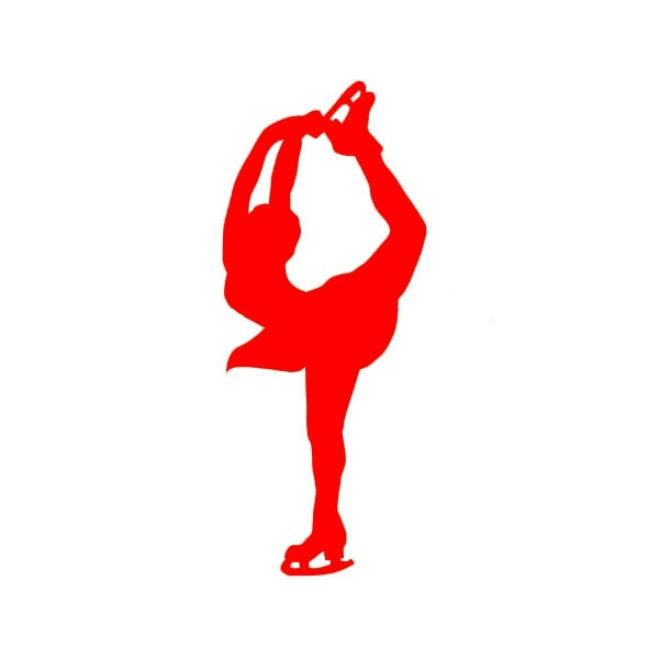 Hot 7 cm x 17 cm
 Figure Skating Ice Dance Novelty Car Stickers Window Vinyl Decal Truck Auto Suv Door Bumper Waterproof  Art Sticker Wall Jdm Laptop Kayak