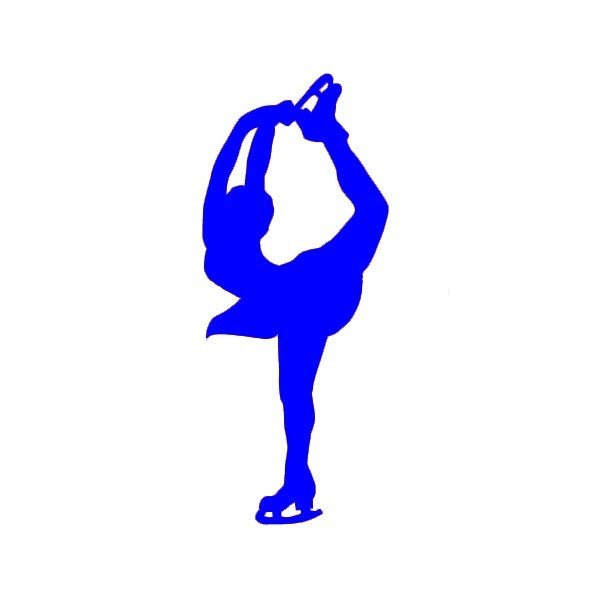 Hot 7 cm x 17 cm
 Figure Skating Ice Dance Novelty Car Stickers Window Vinyl Decal Truck Auto Suv Door Bumper Waterproof  Art Sticker Wall Jdm Laptop Kayak