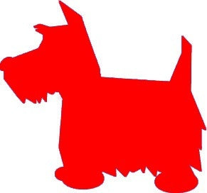 2017 NEW 10 cm x 9 cm Scottish Terrier Dog Scottie Animal Novelty Car Stickers Window Vinyl Decal Truck Auto Suv Door Bumper Waterproof  Art Sticker Wall Jdm Laptop Kayak