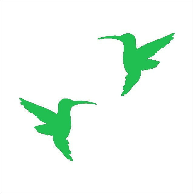 Fashion 4 inchX3.25 inch Two Hummingbirds Graphic Vinyl Decal Car Window Glass Bumper Sticker funny JDM Auto SUV Art Wall Laptop Laptop Waterproof Protector Refit