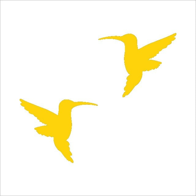 Fashion 4 inchX3.25 inch Two Hummingbirds Graphic Vinyl Decal Car Window Glass Bumper Sticker funny JDM Auto SUV Art Wall Laptop Laptop Waterproof Protector Refit