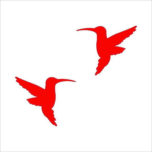 Fashion 4 inchX3.25 inch Two Hummingbirds Graphic Vinyl Decal Car Window Glass Bumper Sticker funny JDM Auto SUV Art Wall Laptop Laptop Waterproof Protector Refit