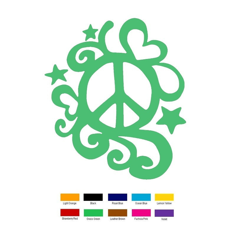 New Brand Car Stickers Vinyl Decal Wall Stickers Glass Window Stickers Motorcycle Jdm 15cm x 12cm Peace Fancy Sign