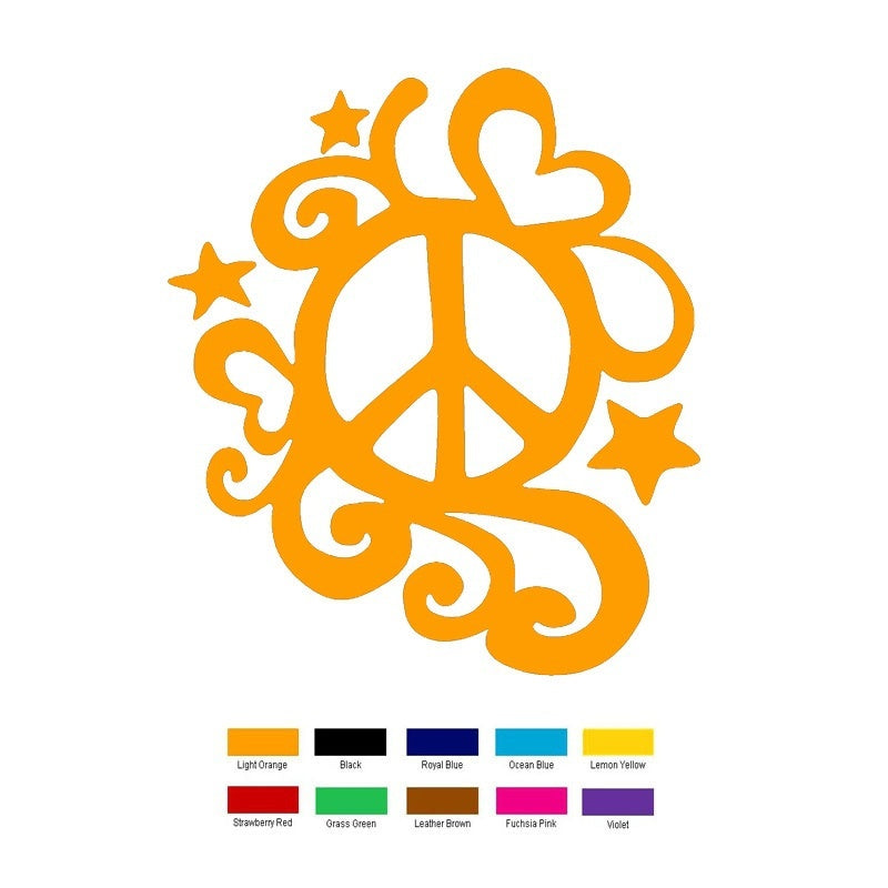 New Brand Car Stickers Vinyl Decal Wall Stickers Glass Window Stickers Motorcycle Jdm 15cm x 12cm Peace Fancy Sign