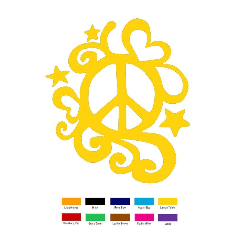 New Brand Car Stickers Vinyl Decal Wall Stickers Glass Window Stickers Motorcycle Jdm 15cm x 12cm Peace Fancy Sign