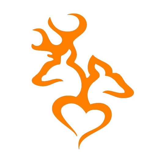 Fashion 7.3 cm x 12.7 cm Love Deer Hunter Hunting Novelty Car Stickers Window Vinyl Decal Truck Auto Suv Door Bumper Waterproof  Art Sticker Wall Jdm Laptop Kayak
