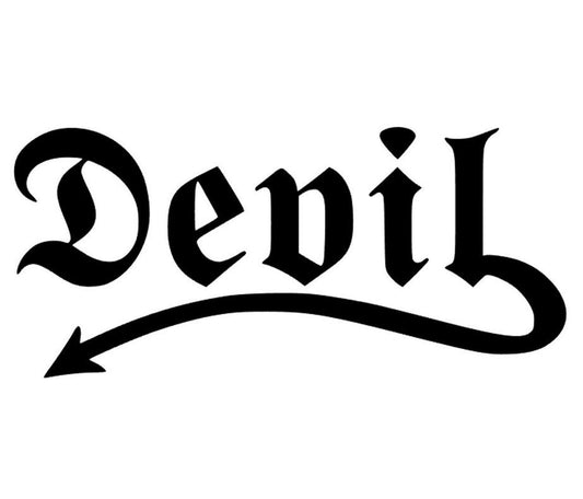 New Hot Devil X 1 Sticker - Car Van Bike Scooter Motorbike Decal 5;inches; Wide Car Sticker