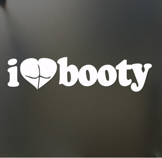 New Fashion I Heart Booty Love Gym Cute Butt Girls Funny Car Stickers Truck Car Window Bumper Decal Decor
