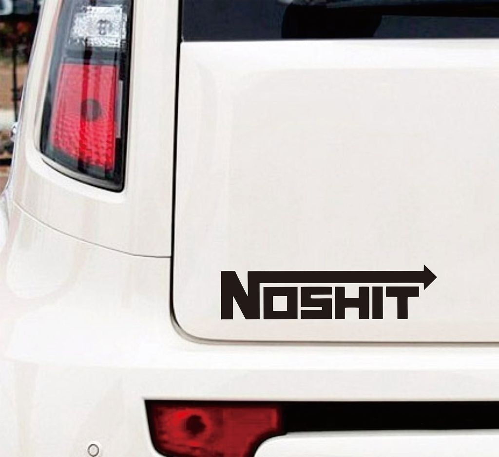 New Fashion Nos Hit Window Drift Matte Black Car Sticker Joke Funny Cool Euro Jdm Vag Car Sticker
