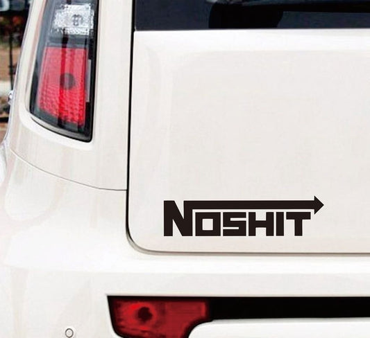 New Fashion Nos Hit Window Drift Matte Black Car Sticker Joke Funny Cool Euro Jdm Vag Car Sticker