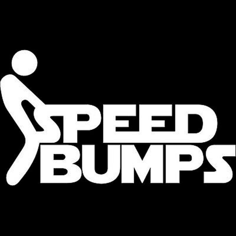 13.5X7.8CM SPEED BUMPS Vinyl Decal Motorcycle Car Sticker Car-styling
