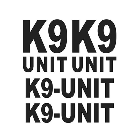 New Hot K-9 Unit Set  Dog Vinyl Window Decals Car Stickers for Car Truck Van Suv
