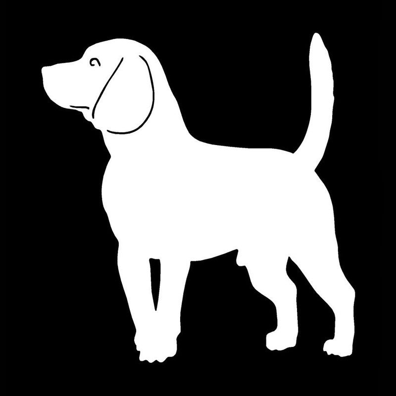2018 NEW 12.7*12.2CM Beagle Dog Vinyl Decal Car Sticker Lovely  Decorative Motorcycle Car Accessories