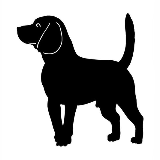 2018 NEW 12.7*12.2CM Beagle Dog Vinyl Decal Car Sticker Lovely  Decorative Motorcycle Car Accessories