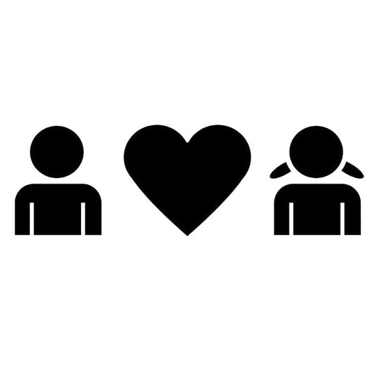 2018 NEW 18.2cm*5.8cm Boy Hearts Girl Love  Vinyl Car-Styling Stickers Decals