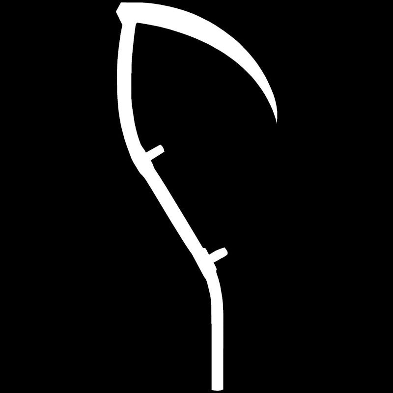 New Fashion 9.5cm*22.9cm Scythe Farm Weapon Vinyl Car Sticker Motorcycle Decal