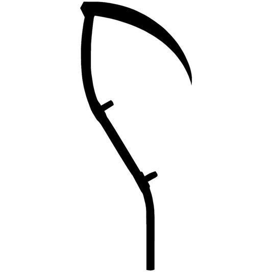 New Fashion 9.5cm*22.9cm Scythe Farm Weapon Vinyl Car Sticker Motorcycle Decal