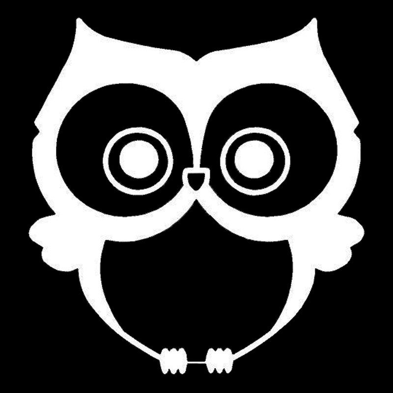 New Brand 13*13.6CM Cartoon Vinyl Car Stickers Cute Owl Decorative Decal Car Styling Accessories