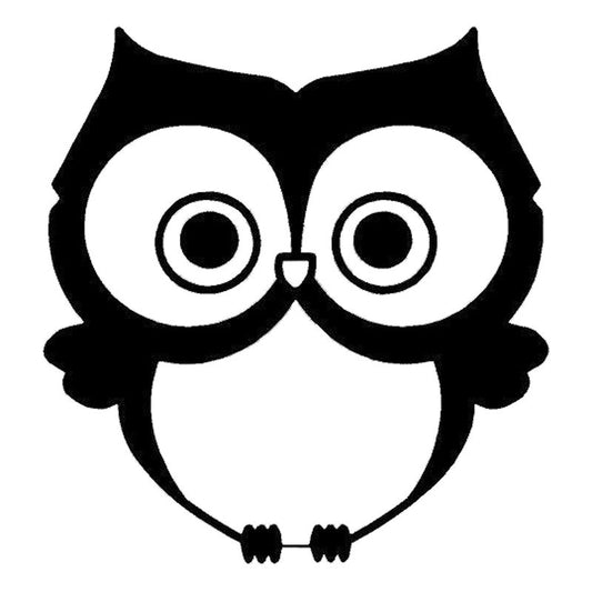 New Brand 13*13.6CM Cartoon Vinyl Car Stickers Cute Owl Decorative Decal Car Styling Accessories