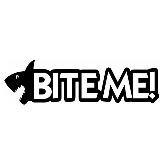 Fashion 17cm*5cm Bite Me Shark  Car Sticker Vinyl Decor Decal