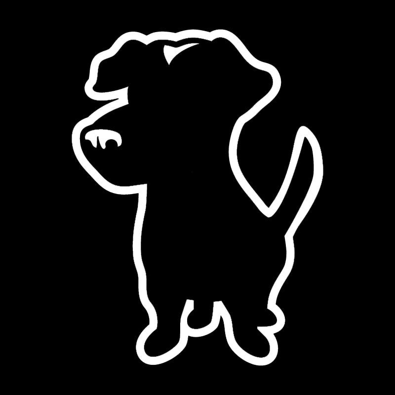 New Hot 7.7*10.2CM Jack Russell DOG Vinyl Decal Cute  Car Stickers Car Styling Decoration