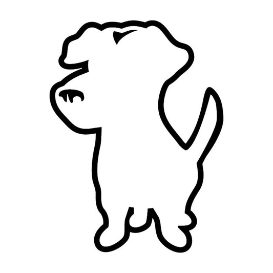 New Hot 7.7*10.2CM Jack Russell DOG Vinyl Decal Cute  Car Stickers Car Styling Decoration