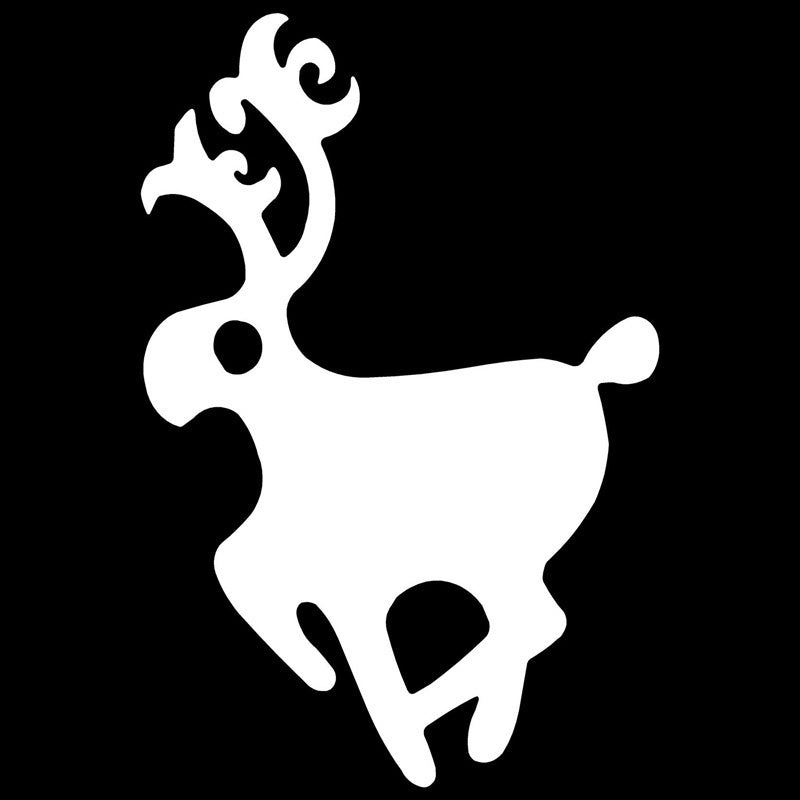 New Hot 6.4cm*9.5cm Jackalope Decal Animal Stickers Decoration Vinyl