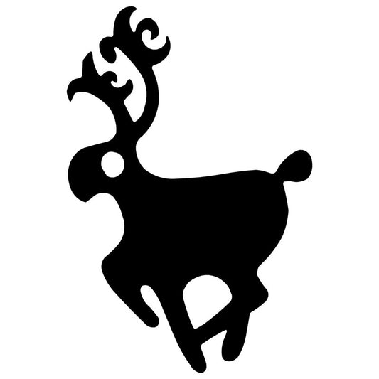 New Hot 6.4cm*9.5cm Jackalope Decal Animal Stickers Decoration Vinyl
