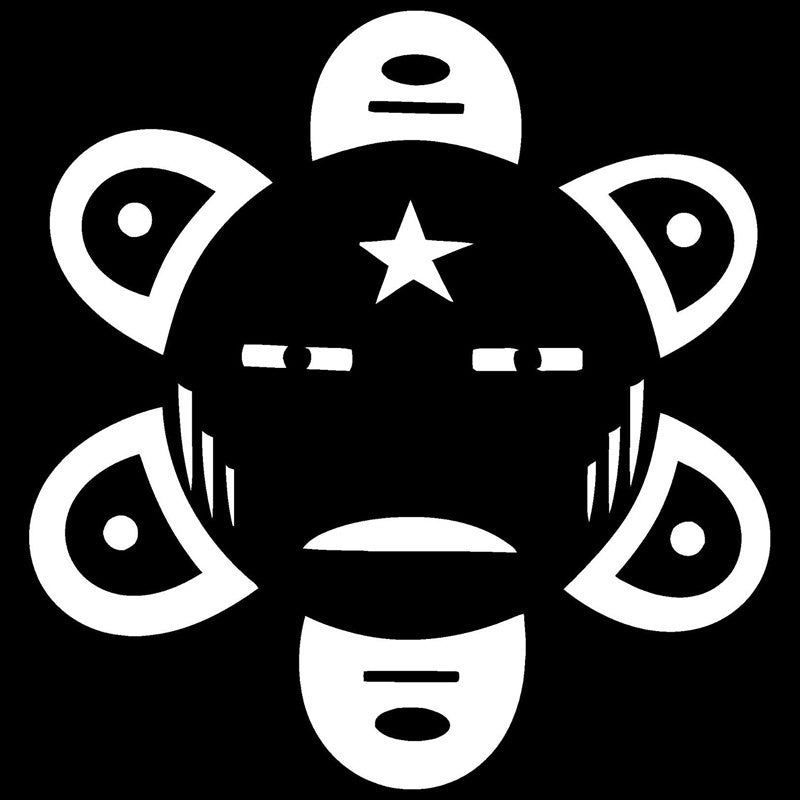 New Hot 14.4cm*15.1cm Sol Taino Decoration Vinyl Car Accessories Stickers Decals