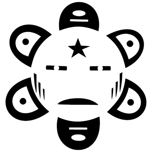 New Hot 14.4cm*15.1cm Sol Taino Decoration Vinyl Car Accessories Stickers Decals