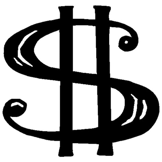 New Hot 13.8cm*13.3cm Money Vinyl Car Sticker Car Accessories Decor Decal