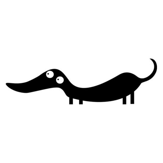 New Fashion 18*5.5cm Cartoon Sausage Dog 3D Car Styling Sticker Funny Vinyl Car Door Body Window car-styling Accessories Stickers and Decals