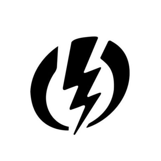 17.7*17.7CM Lightning Cartoon Car Sticker  Waterproof Vinyl Car Decorative Accessories
