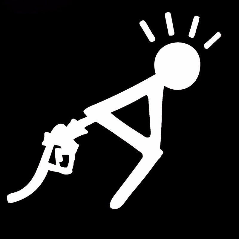 Fashion 18*16.6CM High Gas Consumption Vinyl Decal Funny Car Sticker Window Decoration Accessories