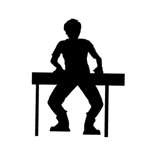 New Brand 11*8.5CM Rock Band Keyboardist Silhouette Music Car Sticker Decals Fun Keyboardist Player Car Stickers