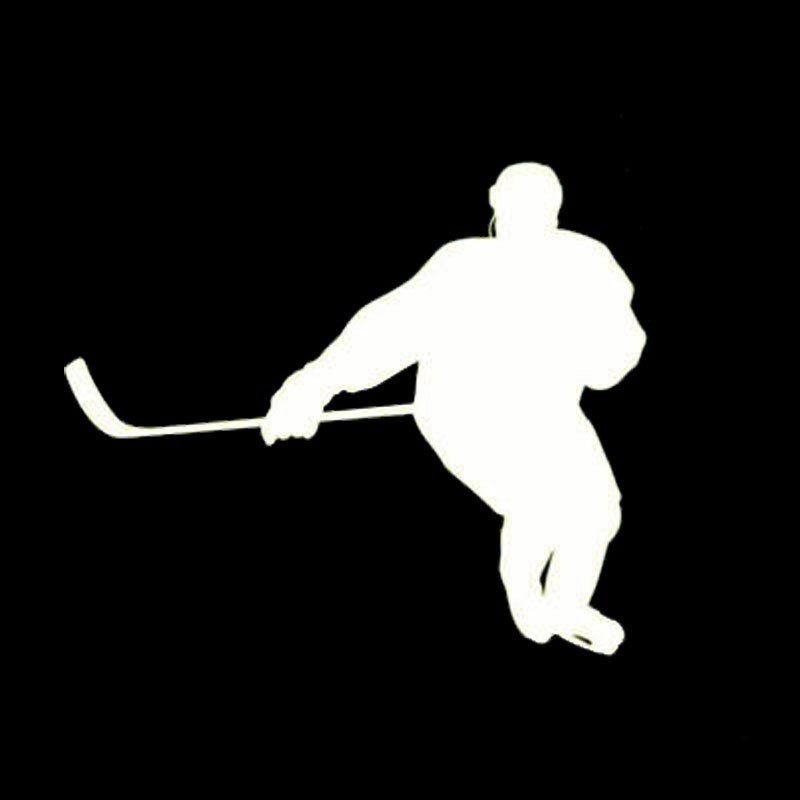11.5cm*9.5cm Creative  Ice Hockey Sports Car Stickers Vinyl Accessories