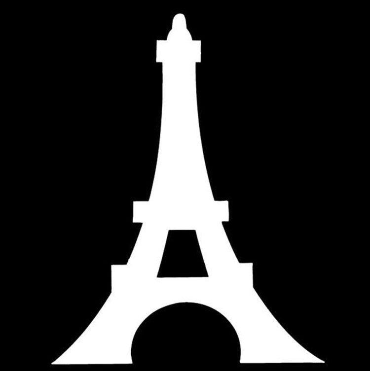 2018 NEW 10.5*13CM Eiffel Tower Romantic Paris France Graphic Car Sticker Decals Motorcycle Decorative Car Styling