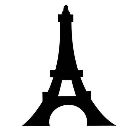 2018 NEW 10.5*13CM Eiffel Tower Romantic Paris France Graphic Car Sticker Decals Motorcycle Decorative Car Styling