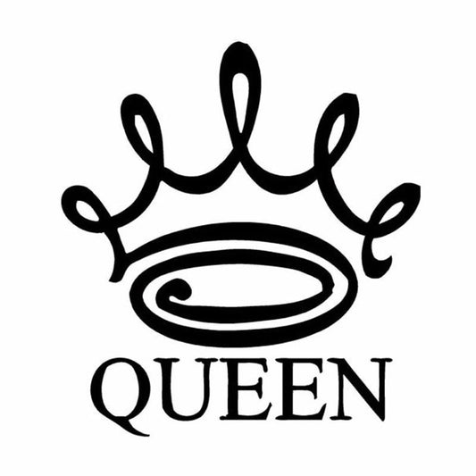 Hot 1pcs 13.5*15cm 3D Car Styling Stickers Queen Crown Funny Car Stickers and Decals Car Body Window Stickers for universal cars