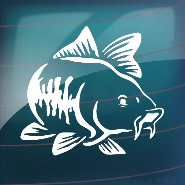 New Brand 1PCS 18.1*20cm Carp Fish Go Fishing Car Window Stickers Creative Personality Car Styling Decoration Accessories