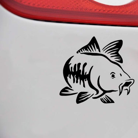 New Brand 1PCS 18.1*20cm Carp Fish Go Fishing Car Window Stickers Creative Personality Car Styling Decoration Accessories
