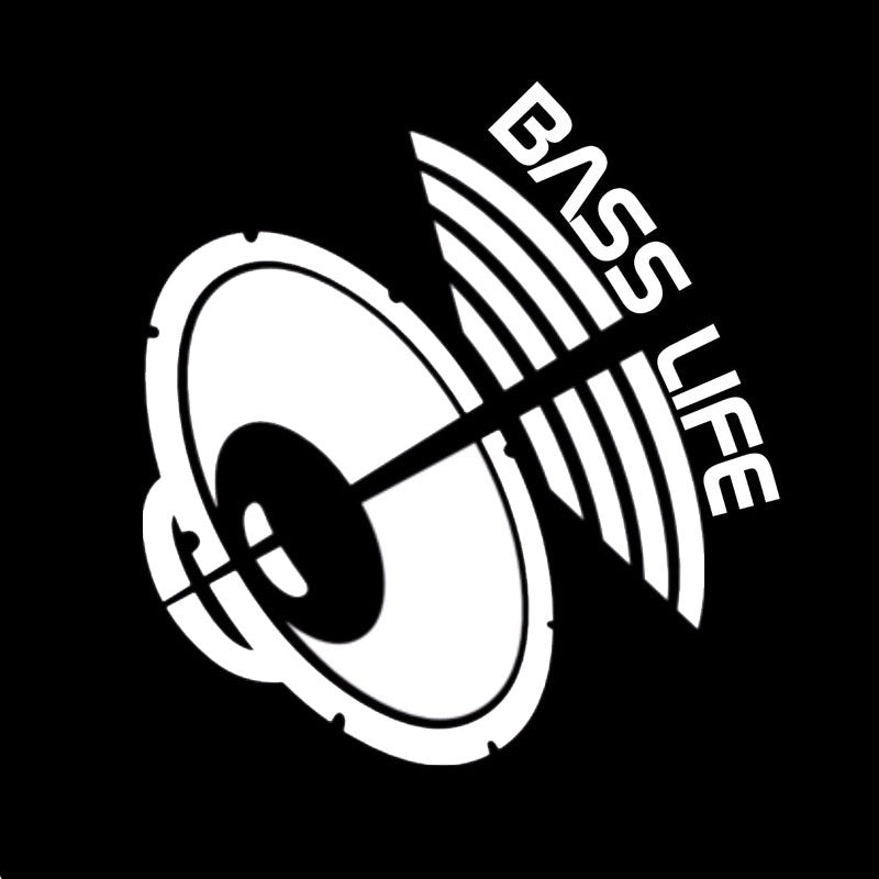New Brand 1PCS 18.88*20CM Bass Life Car Decal Window Sticker Subwoofer For Cars Creative Sticker Decoration Car Sticker Black