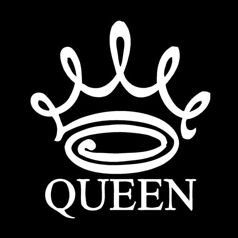 2018 NEW 1PCS 13.5cm*15cm Car Styling Queen Crown Vinyl Car Stickers Decal