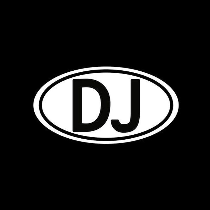 High-quality 1PCS 10.56*20CM Personality Letters DJ Music Vinyl PVC Waterproof  Car Window Decal Sticker